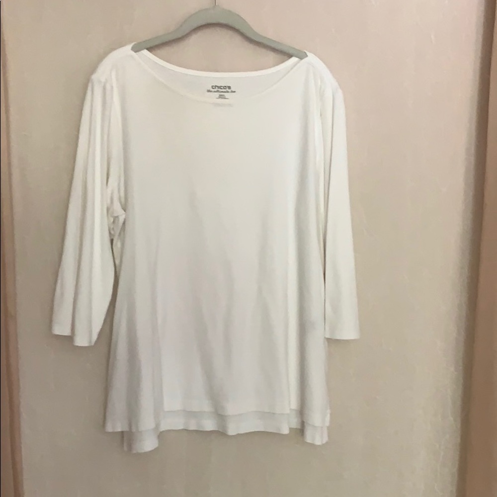Boat neck 3/4 sleeve top